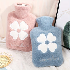 500ml 1000ml Hot Water Bag With Soft Cover Cartoon Hand Warmer