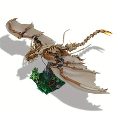 1002pcs Mountain Dragon Building Block Set DIY Assembly