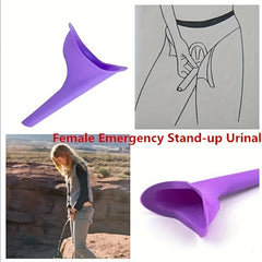 Portable Silicone Women Urinal Outdoor Female Urinal Funnel Stand Up Pee Urinati
