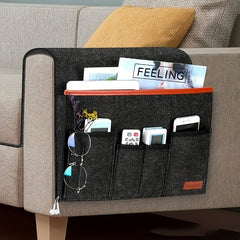 Felt Bedside Storage Bag Remote Control Organizer Dorm Room Hanging Organizer