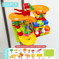 Colorful Sliding Track Building Blocks Set for Early Learning