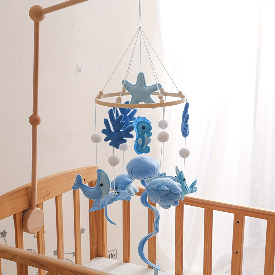 Marine Animals Baby Crib Mobile - Soothing Nursery Decor