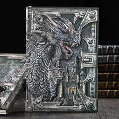 Dragon A5 Diary Notebook Embossed Leather Travel Journal