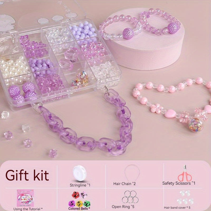 Children's Beaded Toy Princess Necklace Bracelet DIY Material