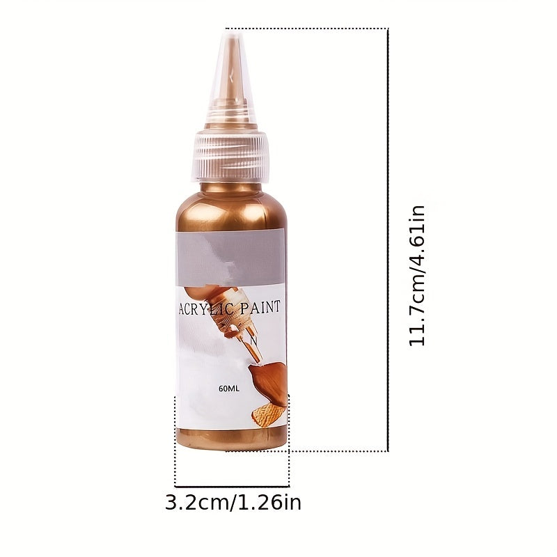 60ml Golden Paint Metallic Acrylic - Waterproof & Fade Proof