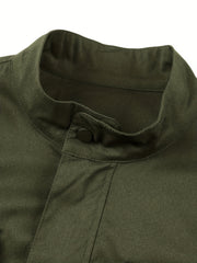 Men's Zip Up Stand Collar Coat Jackets