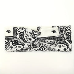 Boho Style Print Headband Yoga Sports Sweatband Turban