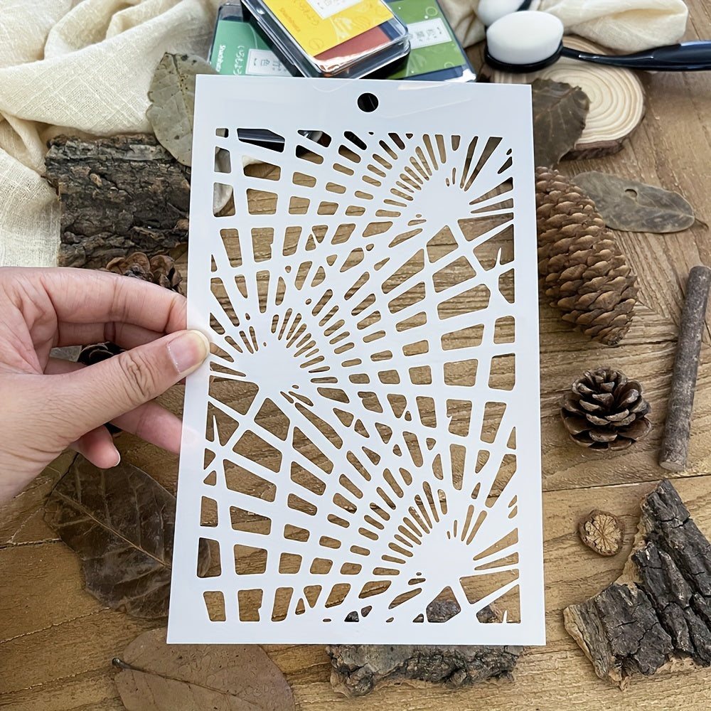 Lighting Effect Background Stencils Graffiti DIY Art Stencils 20cmX12cm