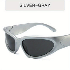 Y2K Wrap Around Sunglasses Mirror Lens UV400