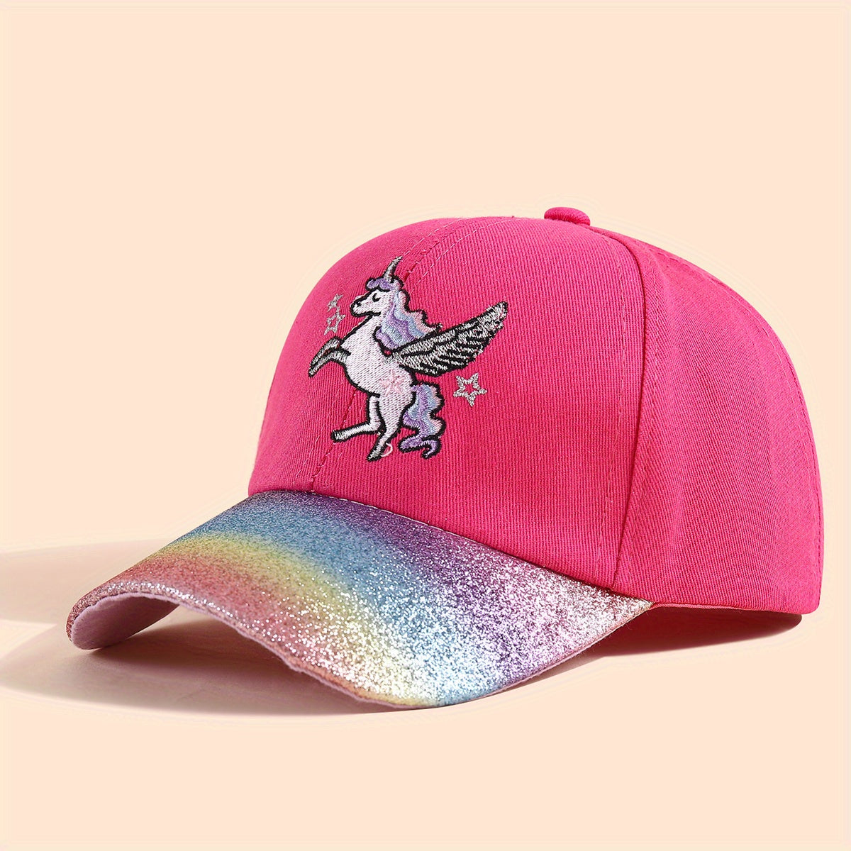 Summer Unicorn Kids Baseball Cap Embroidered Peaked Sun Hat