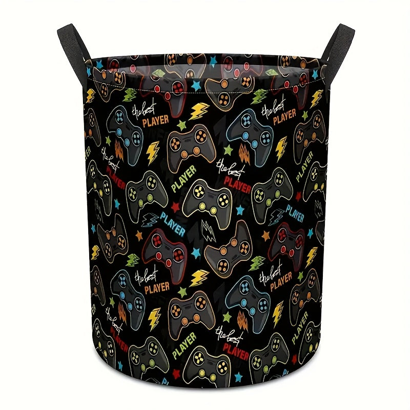 FARIDABIO Game Controller Pattern Large Storage Basket