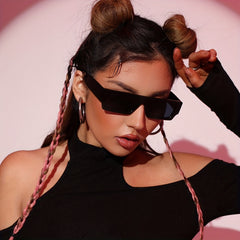 Y2K Rectangle Sunglasses Candy Photo Booth Props Glasses