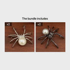 Exaggerated Spider Brooch Pin