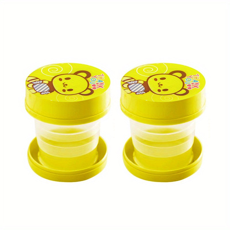 Cartoon Retractable Water Cup Portable Mini Cup for Outdoor Travel
