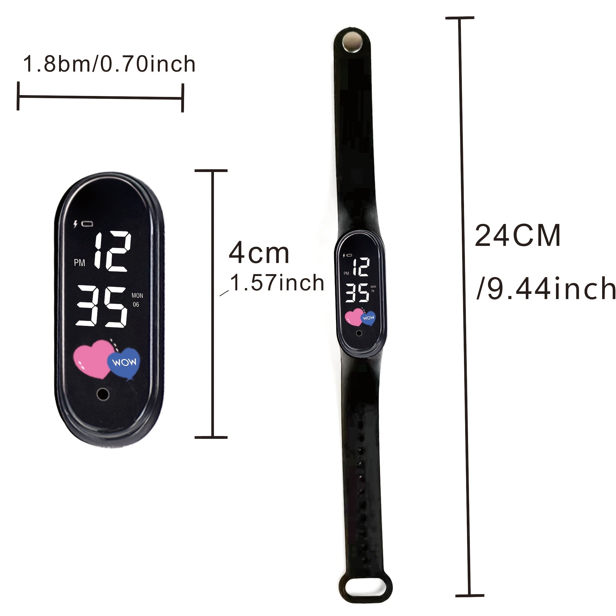 LED Digital Sports Watch for Students