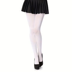 Solid Slim Tights High Waist Elastic Pantyhose Women's Stockings