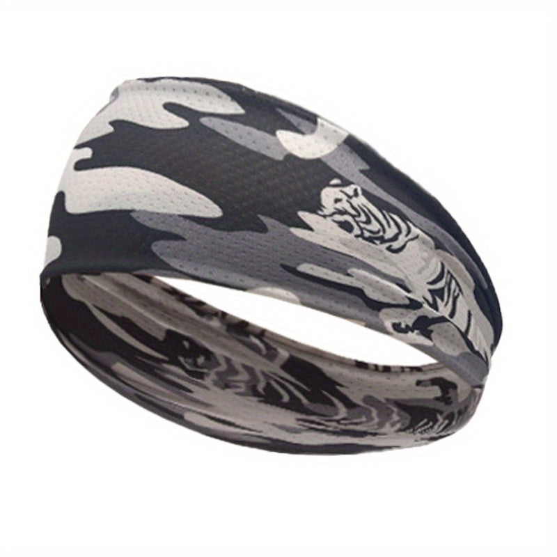 Men's Ice Silk Sport Headbands Elasticity Sweat Resistant