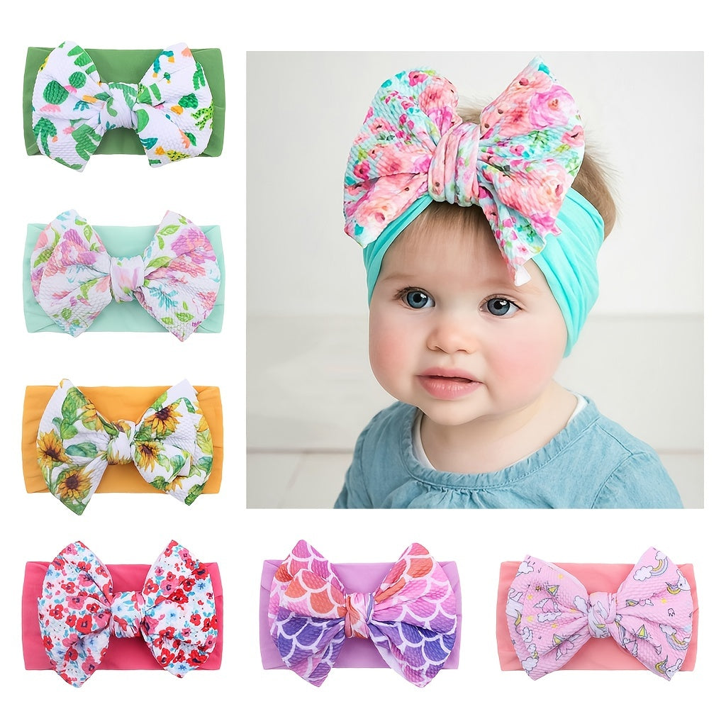Bow Wide Headbands Elastic Hair Bands Hair Accessories For Baby Boys And Girls