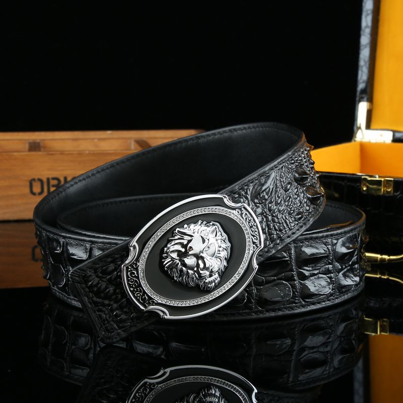 Men's Belt Double sided Cowhide Leather Reverse Edg