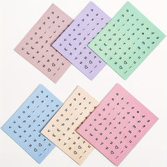 Lowercase Letter Stickers English Alphabet Number Sticker
