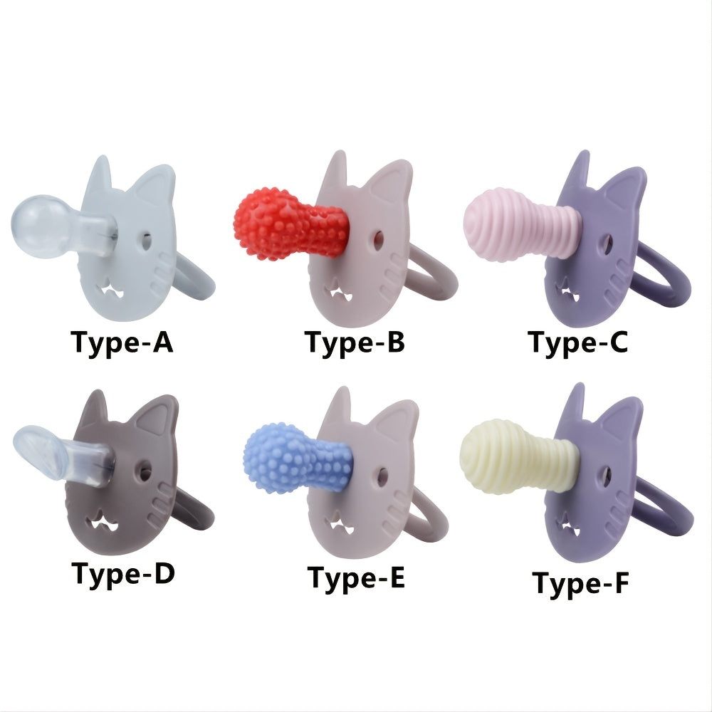 BPA-Free Cat Shape Silicone Baby Teether Toy