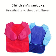 Waterproof Long Sleeve Art Painting Coat Nylon Pocket Bib