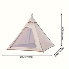 Portable Pyramid Tent for Outdoor Camping, Waterproof, Foldable