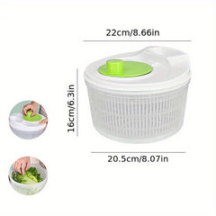 Kitchen Salad Vegetable Rotating Drain Basket Water Filter Spin Dryer