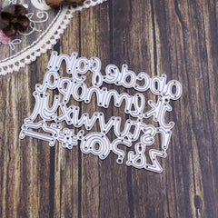 2pcs Alphabet Metal Cutting Dies For Scrapbooking DIY Craft Embossing