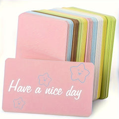 6 Boxes Blank Cards in Various Colors 100 Sheets per Box