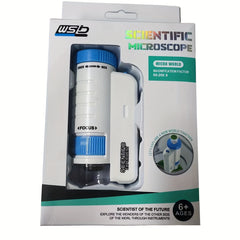 Kids LED Handheld Mini Microscope Toy for Biology Exploration