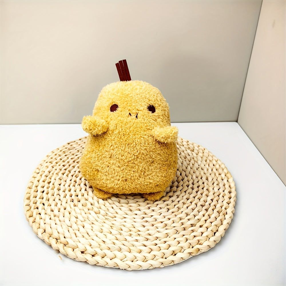 Fluffy Potato Plush Toy Smiling Face Soft Stuffed Animal