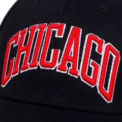 CHICAGO Embroidery Football Baseball Cap Adjustable Sun Hat Men Unisex