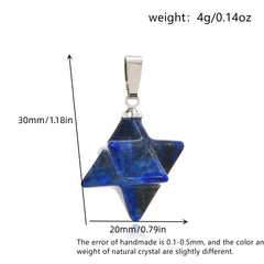 1pc Natural Crystal Pendant Amethyst Lapis Lazuli for Jewelry DIY