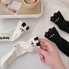 5 Pairs Letter Print Socks Comfy & Mid Tube Socks Women's Stockings