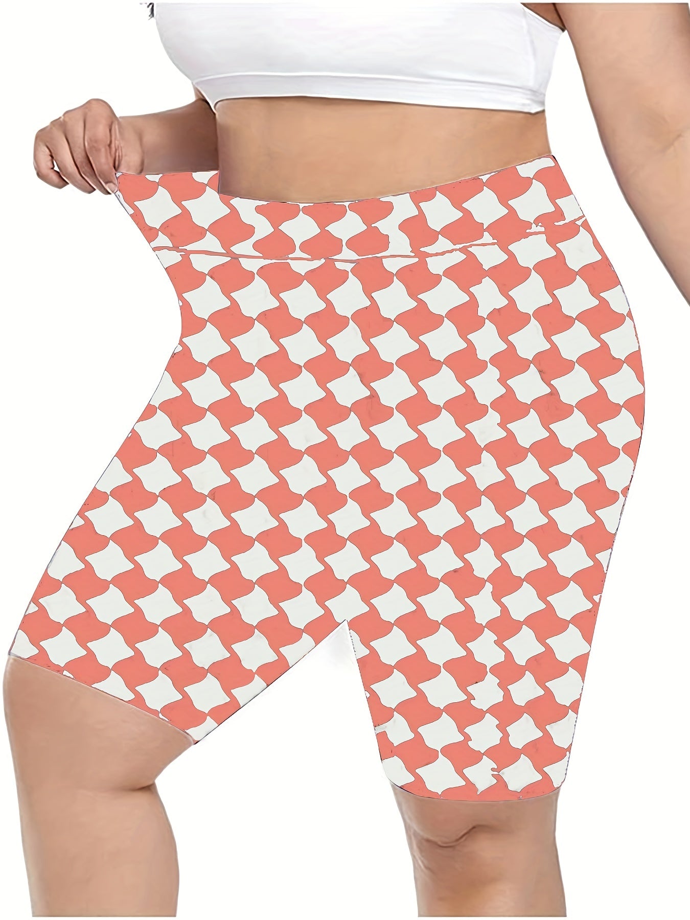  Women's High Rise Skinny Yoga Shorts