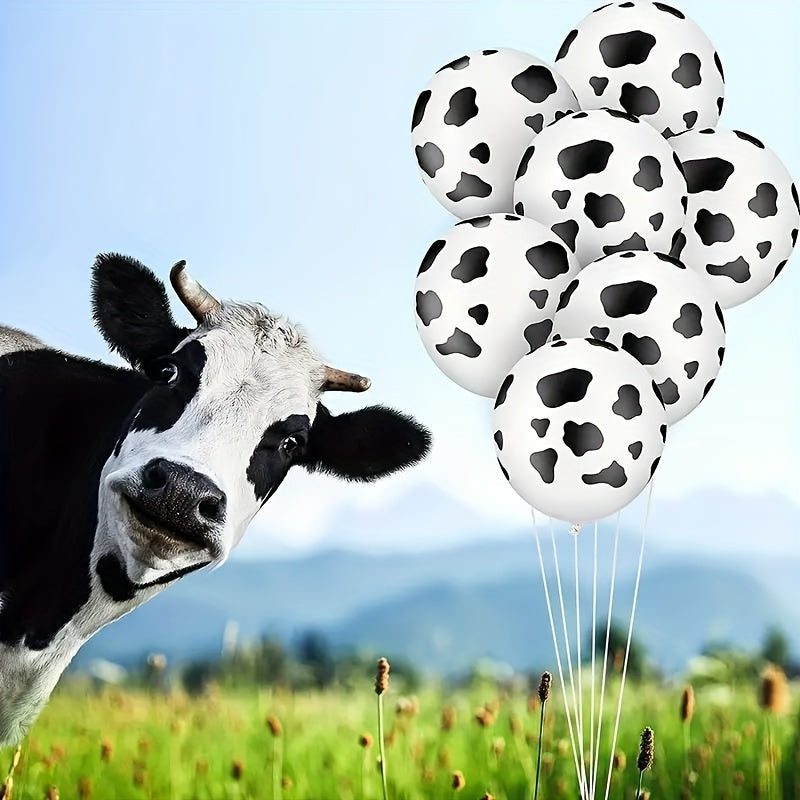 50 Cow Print Balloons 12 Inch for Cow Themed Party