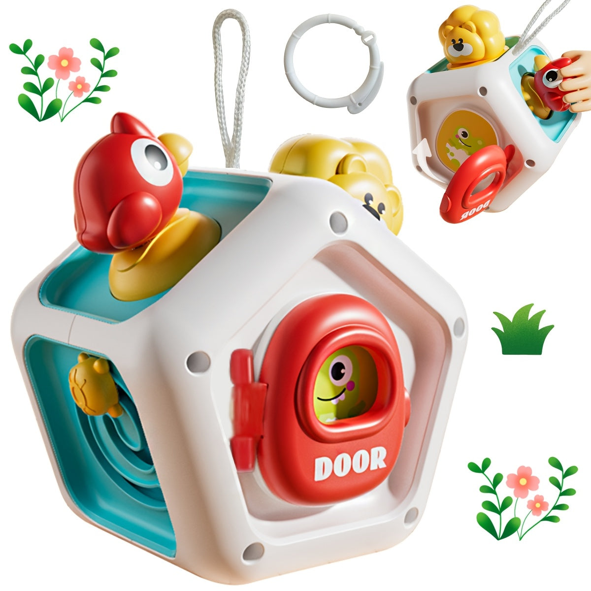 7-In-1 Sensory Development Cube Educational Toy for Fine Motor Skills