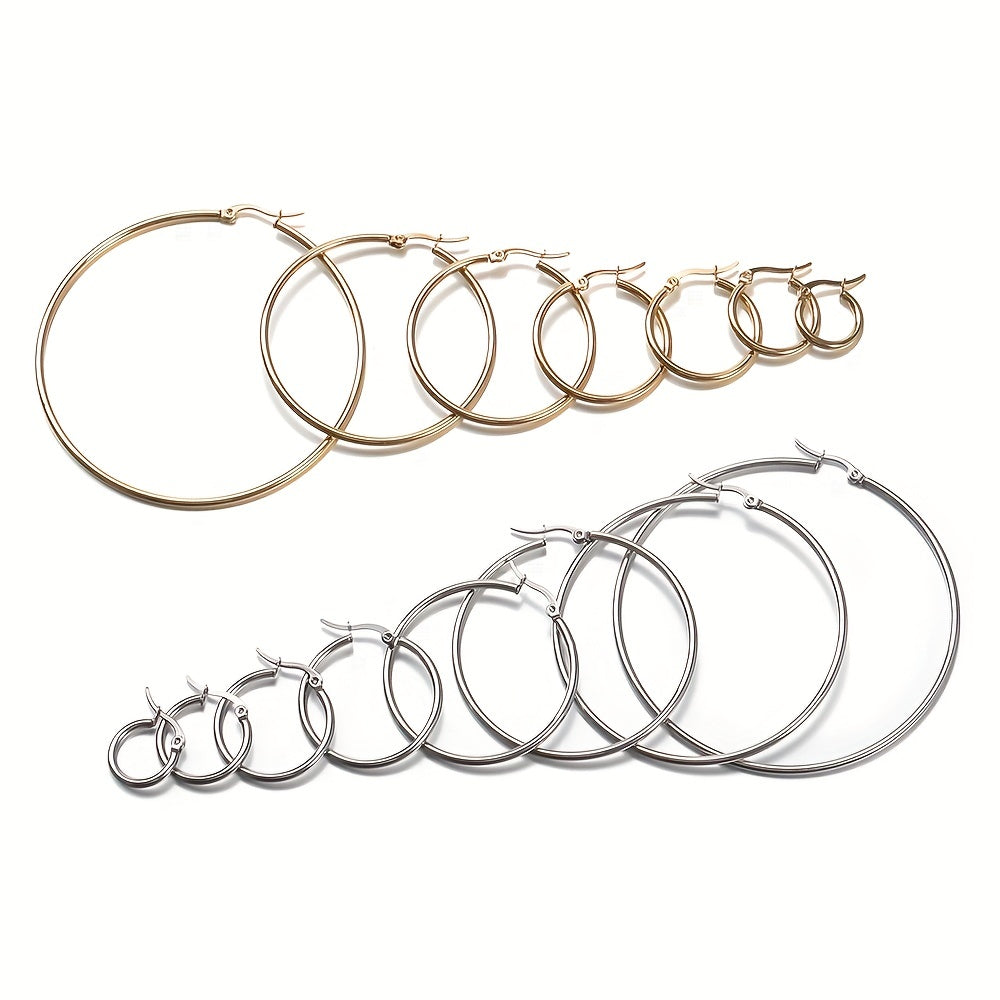 10pcs Golden Stainless Steel Earring Hooks for DIY Earrings Making