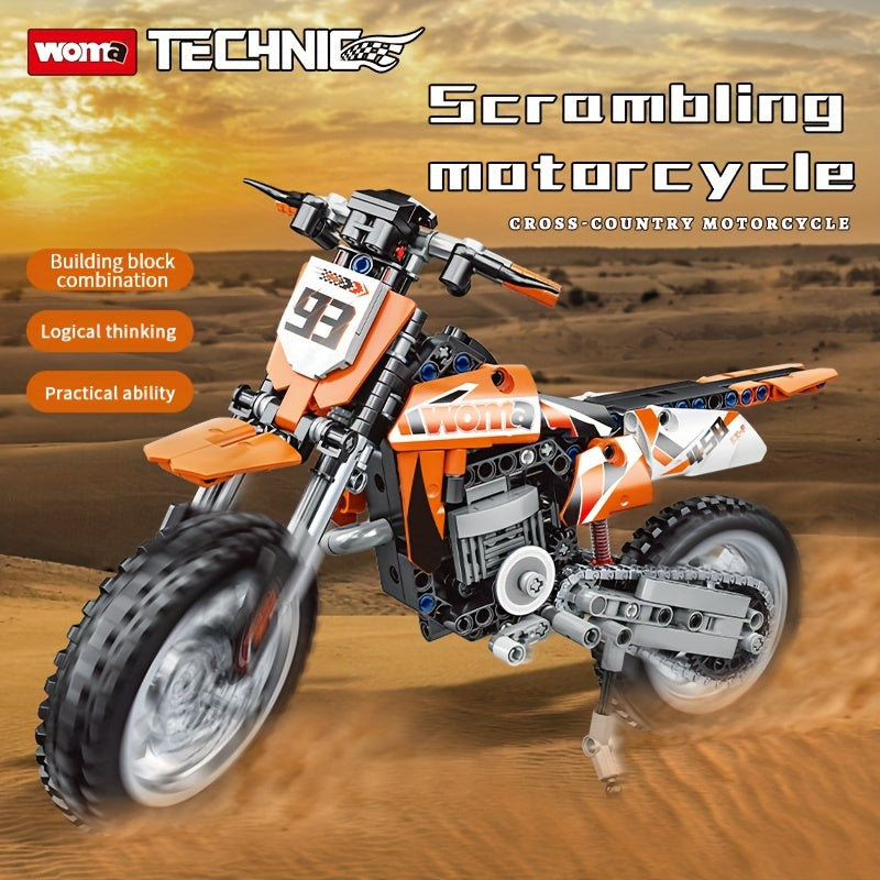WOMA Building Off Road Motorcycle Model Puzzle Toy for Boys