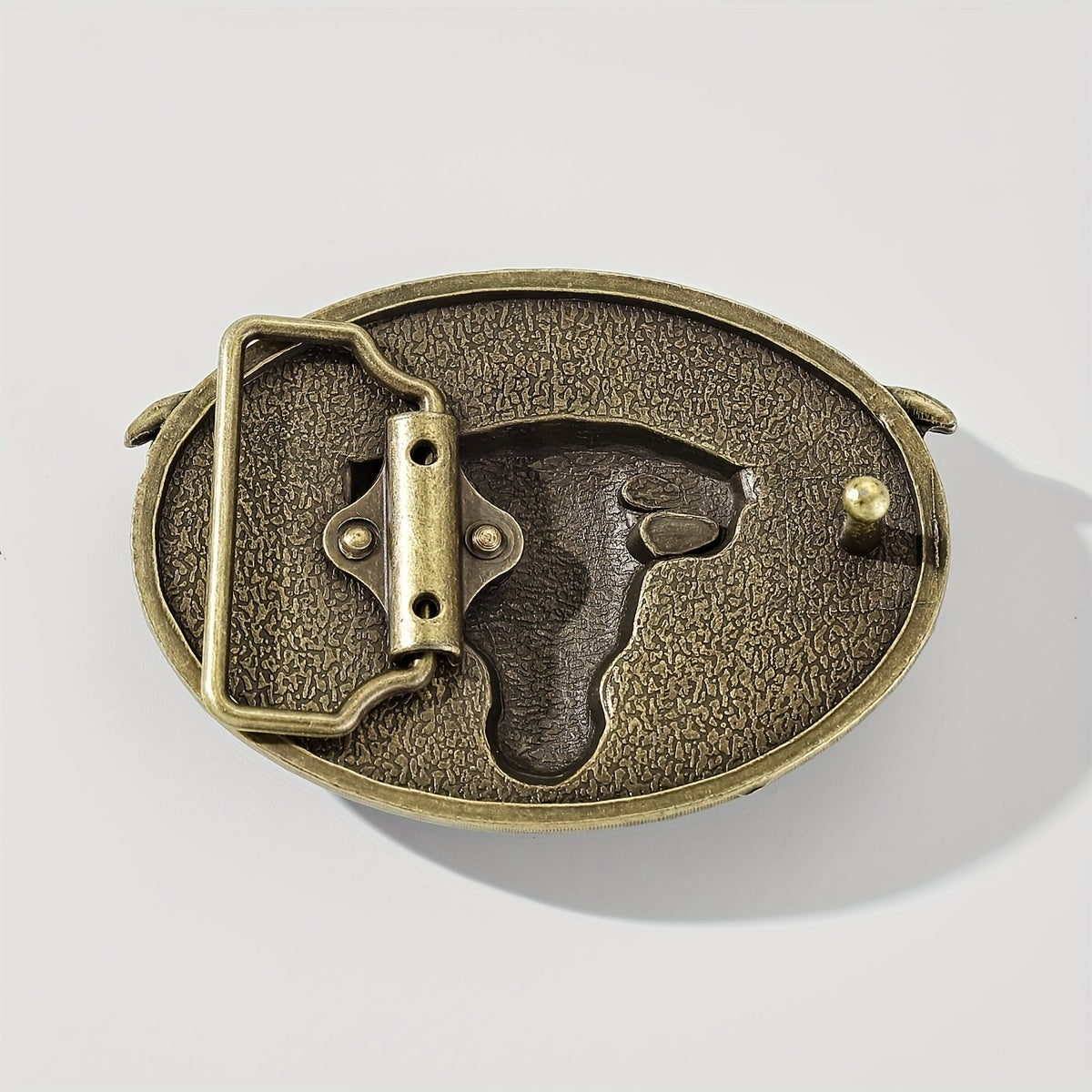 Vintage Bull Head Belt Buckle Unisex Oval Cowboy Cowgirl Belt