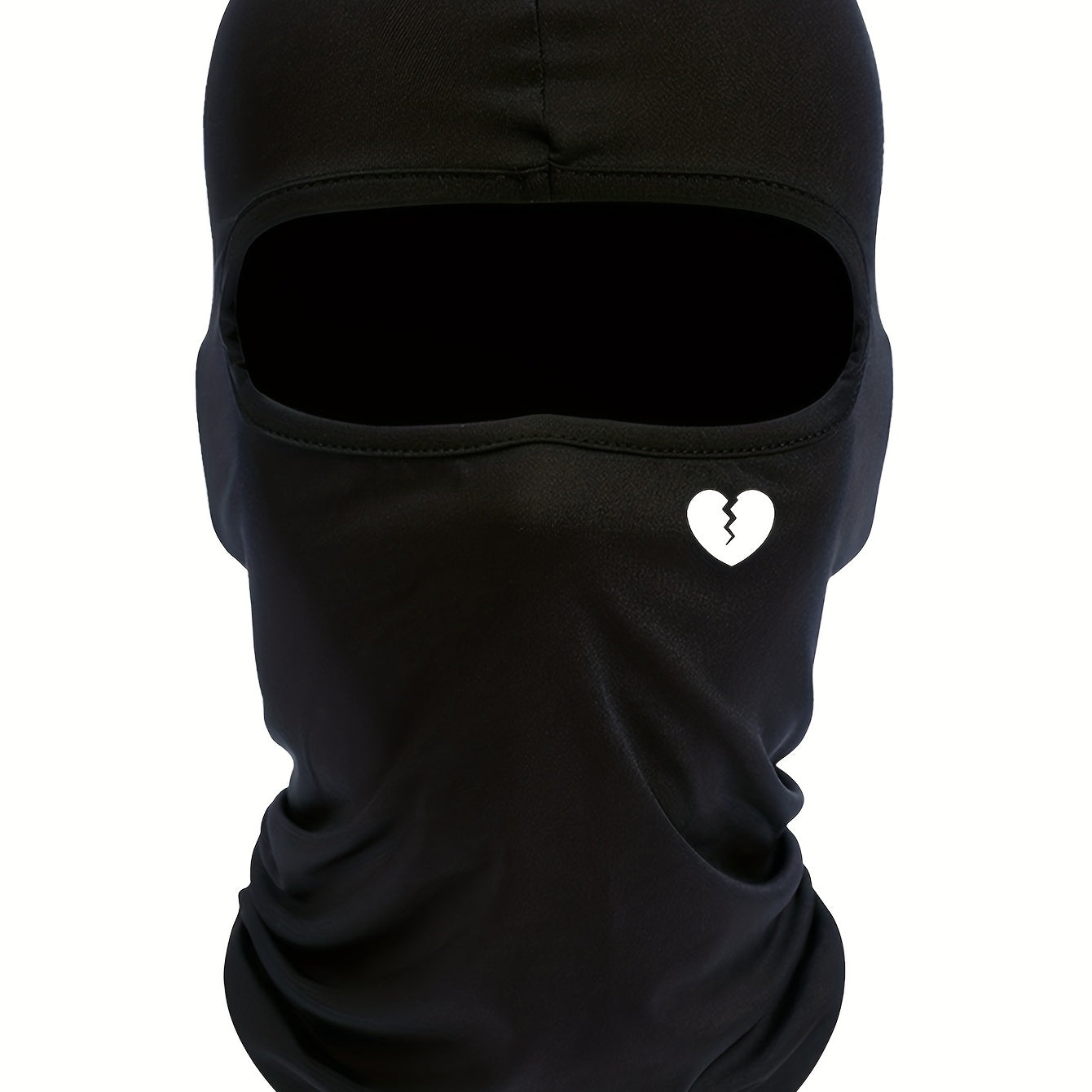 Unisex Windproof Balaclava Hat Heart Broken Pattern Autumn Winter Ski Cold Hat