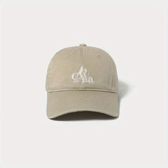 Unisex Breathable Adjustable Baseball Cap With Letter Embroidery