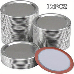 Bulk Wide Mouth Canning Lids - 12/24/48pcs Airtight Mason Jar Lids For Jams
