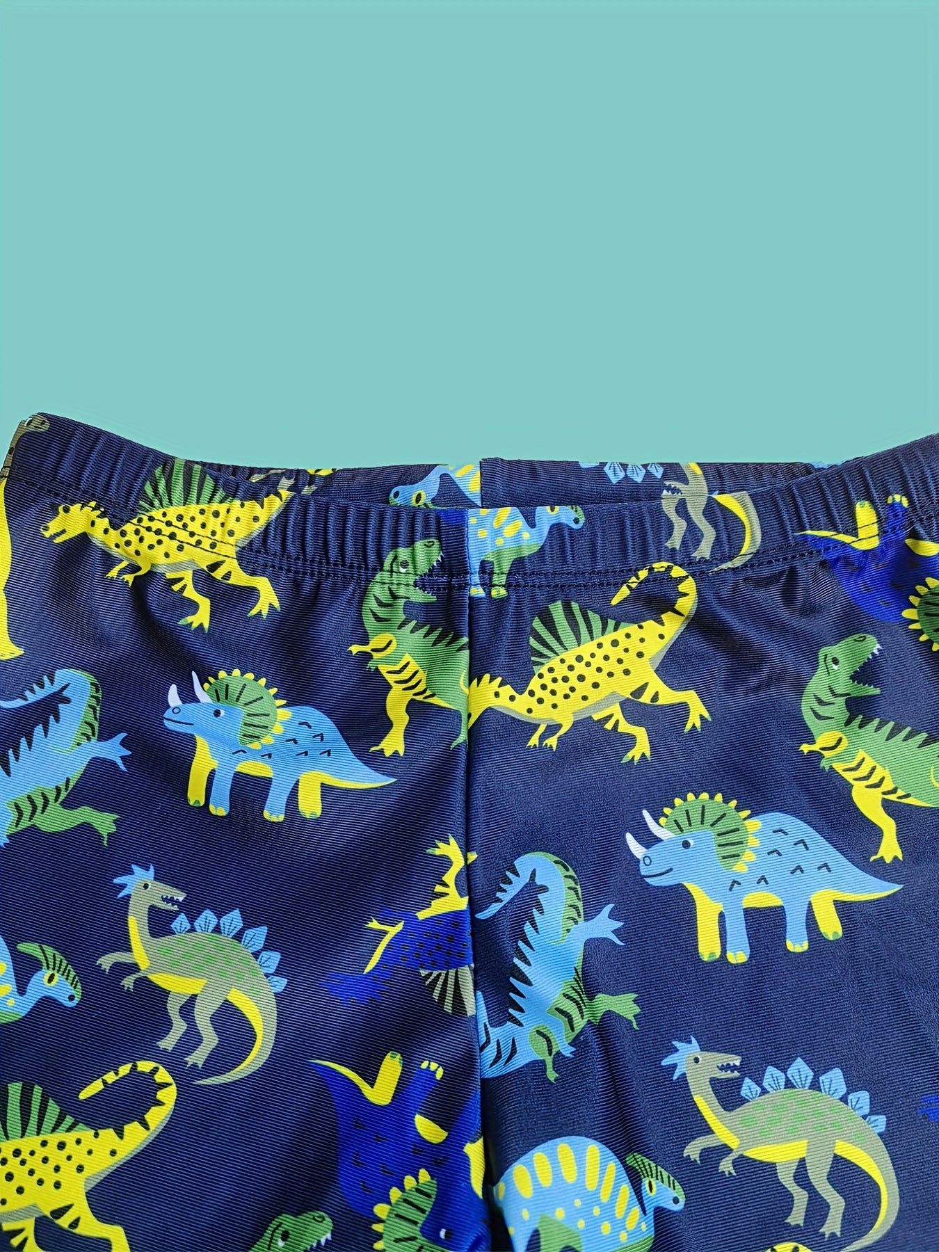 Boys Dinosaur Print 3pcs Swimsuit Set