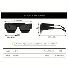 Y2K Jelly Block Sunglasses Irregular Glasses Club UV400