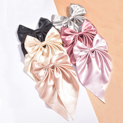 French Style Bow Hair Clips with Ribbon Hairpin for Girls