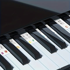 88 Key Piano Keyboard Note Labels for Beginners