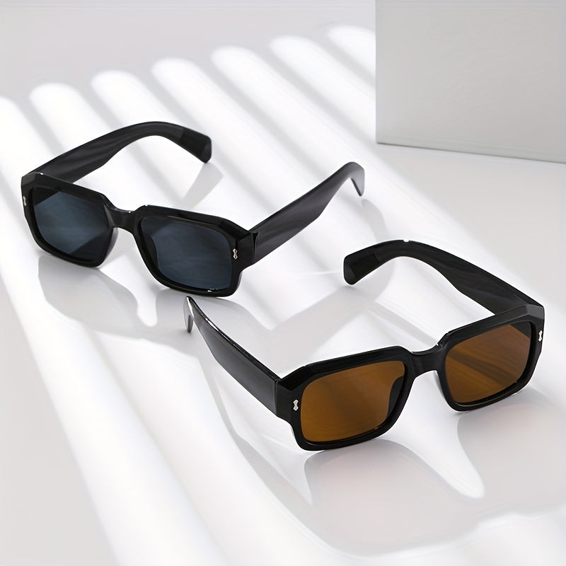 Square Sunglasses Vintage Retro UV 400 Protection Travel Shades