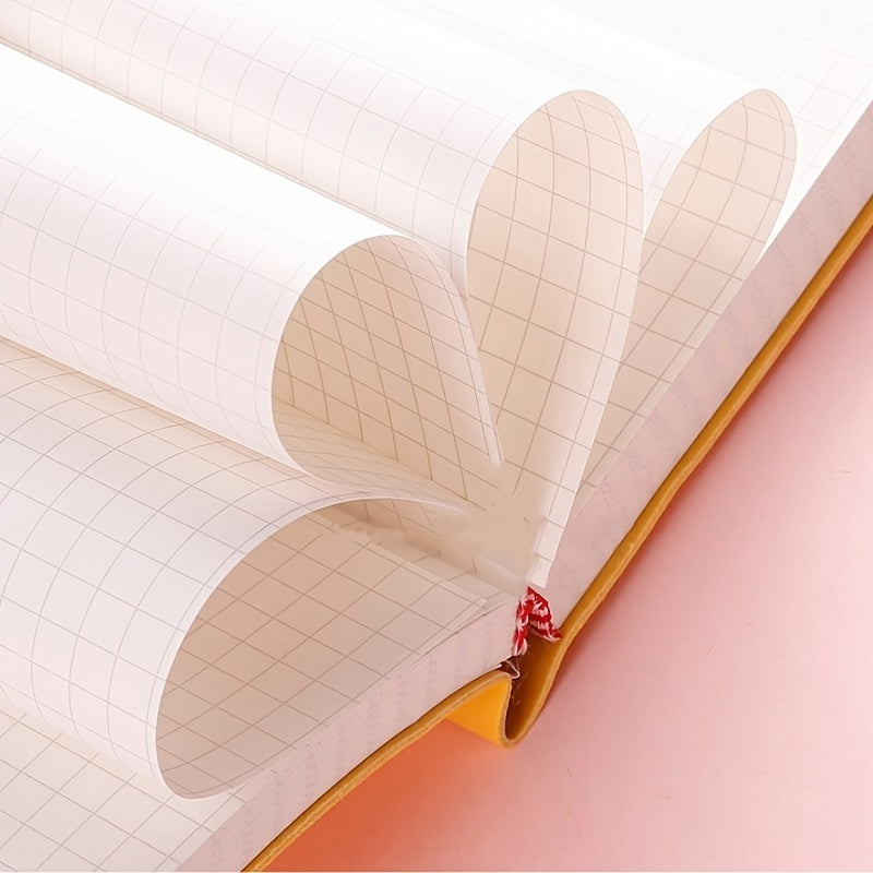 Pink Purple Student Notebook Diary Planner 148 Sheets Soft Leatherette Notepad